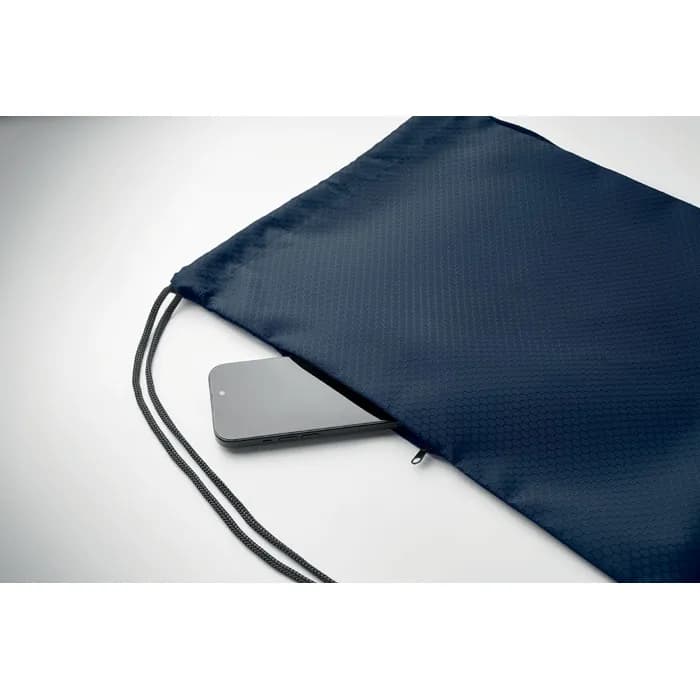 Beutel mit Kordelzug 420D RPET - DAYKIT - Blau