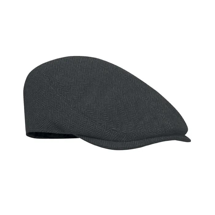 Newsboy-Kappe 335 g/m² - BLIND PEAK - Schwarz
