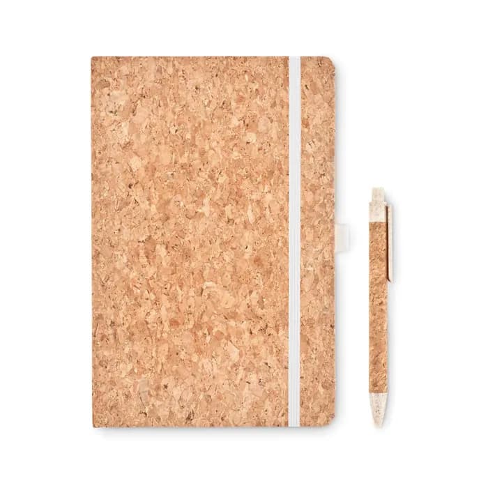 DIN A5 Notizbuch Kork - SUBER SET - Beige
