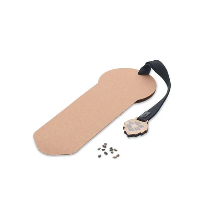 Lesezeichen Kiefersamen - GROWBOOKMARK™ - Beige