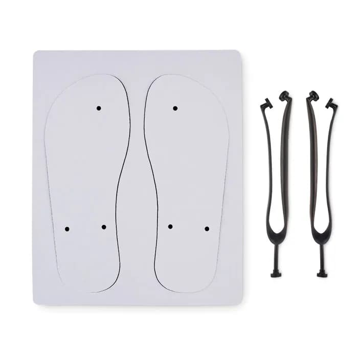 SUBLIMATION-ZEHENSANDALEN 44-46 - DO MEL - Schwarz