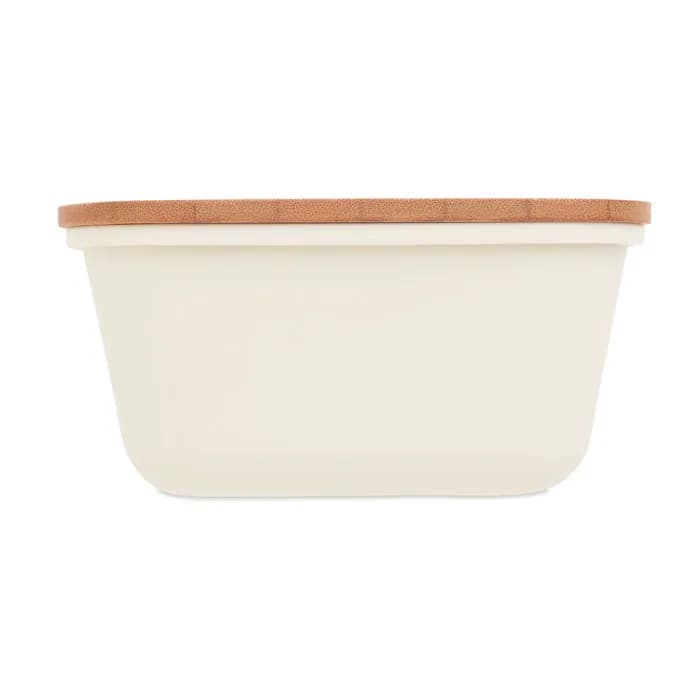 Lunchbox mit Bambus-Deckel - THURSDAY - Beige