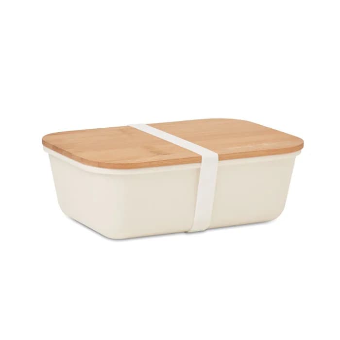 Lunchbox mit Bambus-Deckel - THURSDAY - Beige