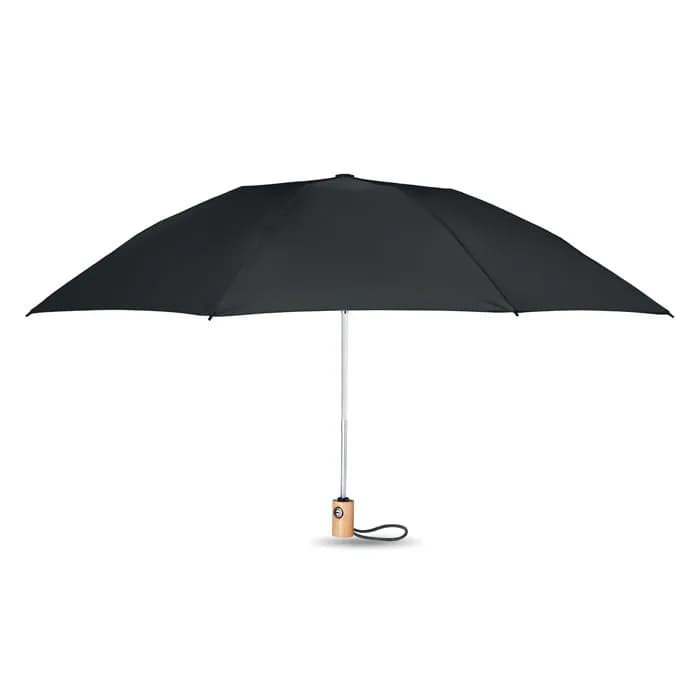 Regenschirm 23'' RPET - LEEDS - Schwarz