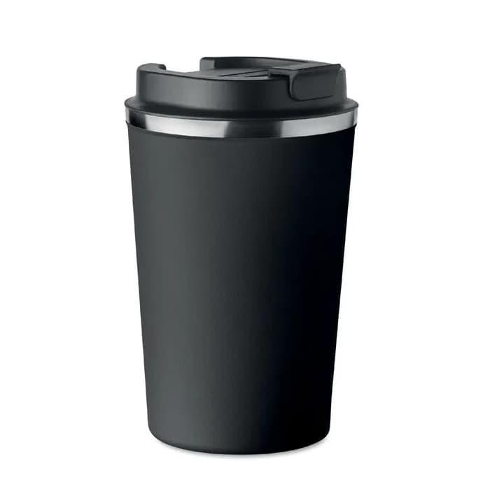 Doppelwandiger Becher 350ml - BRACE - Schwarz