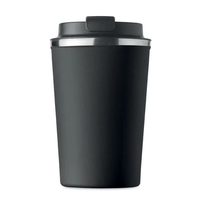 Doppelwandiger Becher 350ml - BRACE - Schwarz
