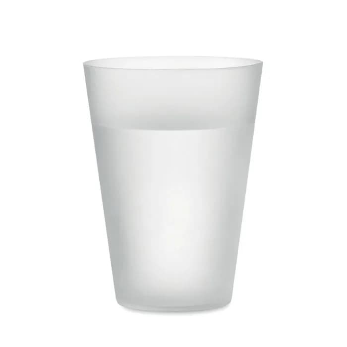 Wiederverwendbarer Becher 300ml - FESTA - Transparent Weiß