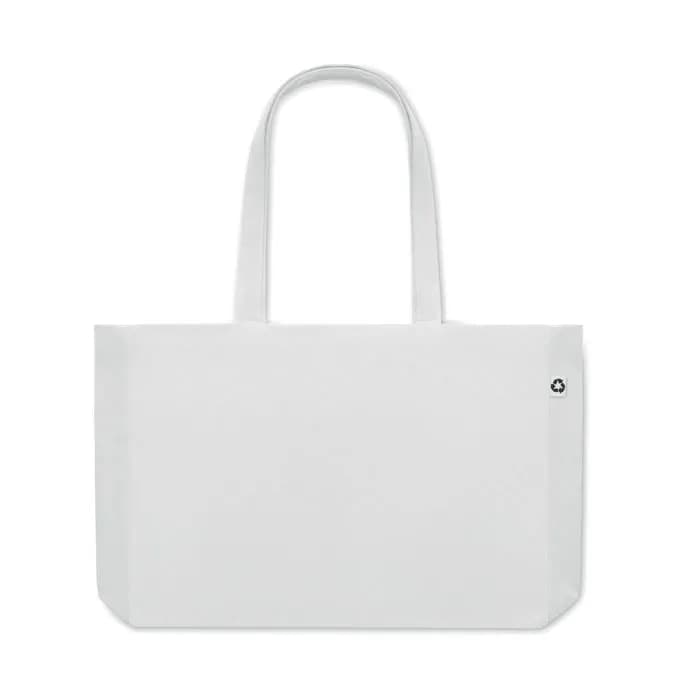 Recycelte Canvas-Tasche - RESPECT COLOURED - Weiß