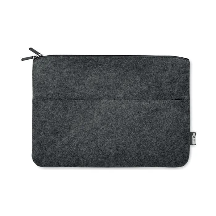 Laptoptasche RPET-Filz - TOPLO - Steingrau