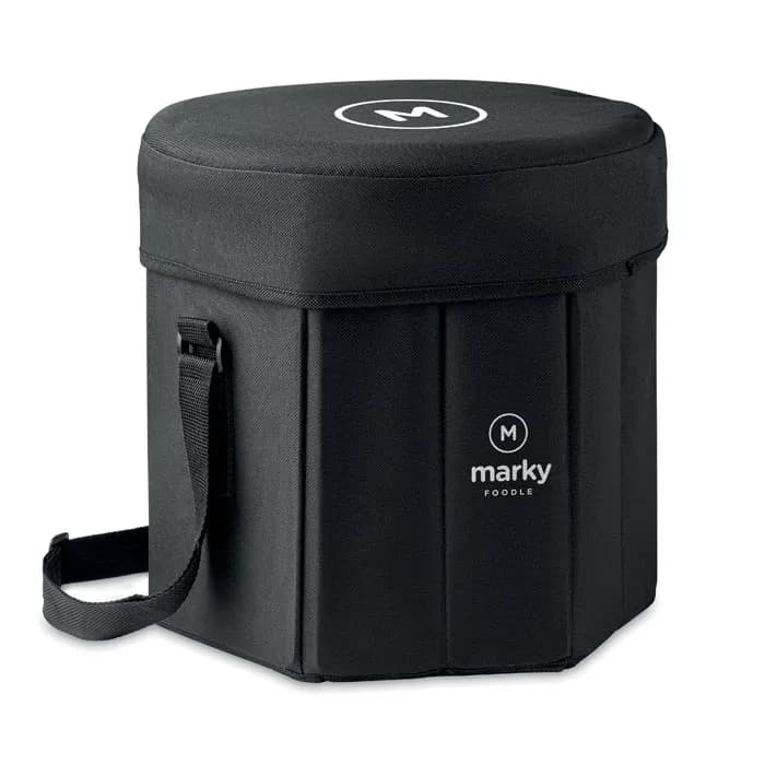 Klappbarer Hocker/Tisch - SEAT & DRINK - Schwarz