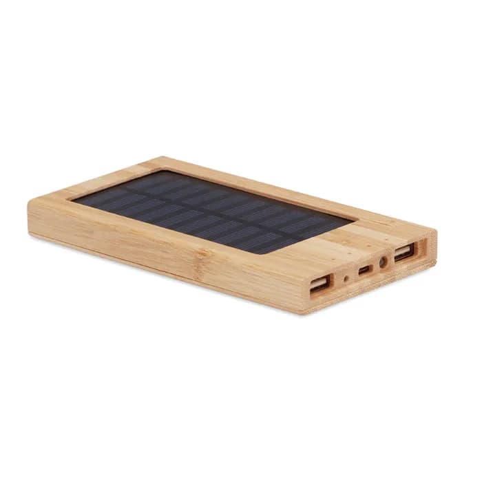 Solar-Powerbank 4000 mAh - ARENA SOLAR - Holz