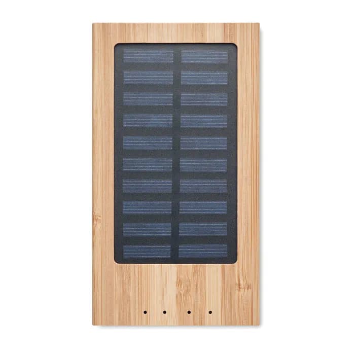 Solar-Powerbank 4000 mAh - ARENA SOLAR - Holz