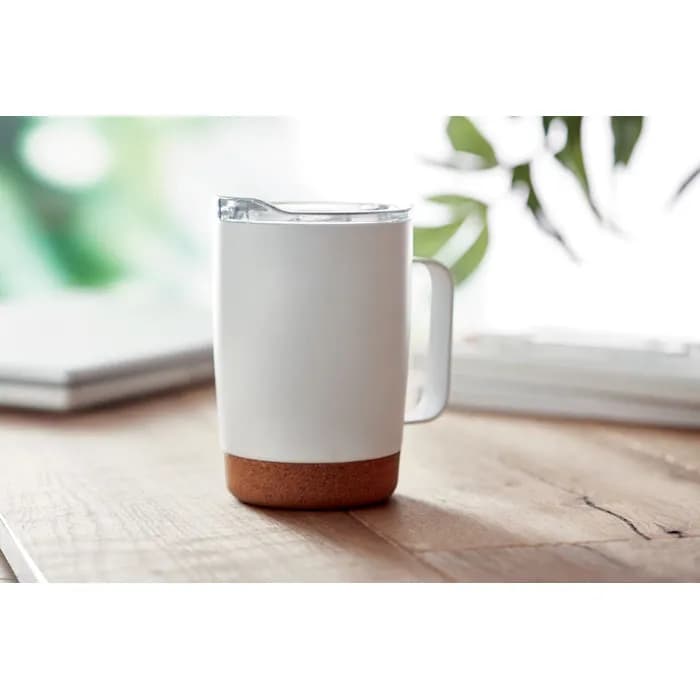 Doppelwandiger Becher 300ml - RUBY - Weiß