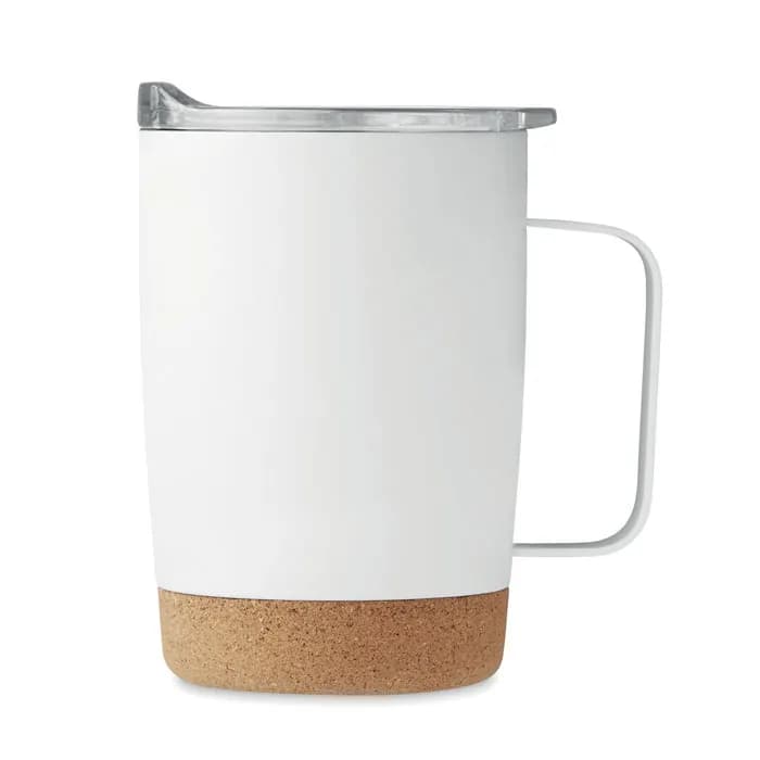 Doppelwandiger Becher 300ml - RUBY - Weiß