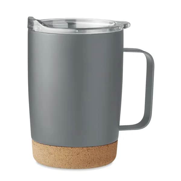 Doppelwandiger Becher 300ml - RUBY - Grau