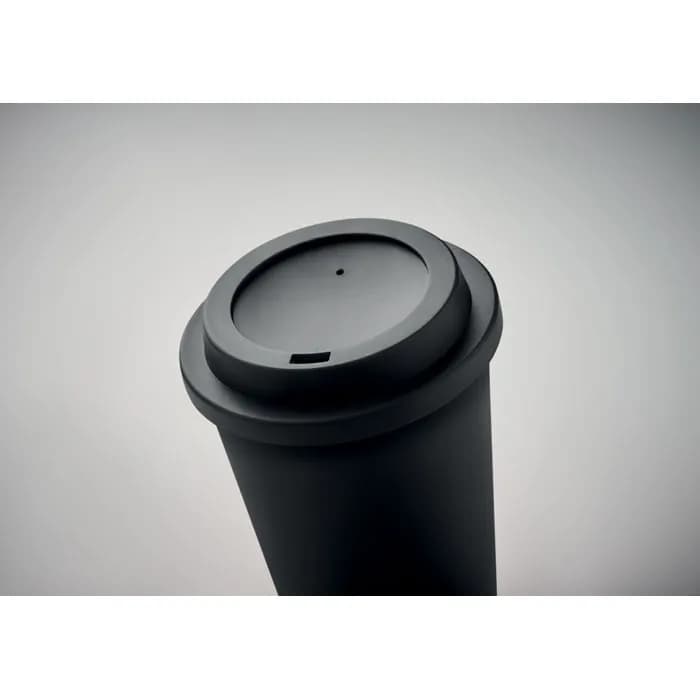 Doppelwandiger Becher PP 300ml - NOLA - Schwarz
