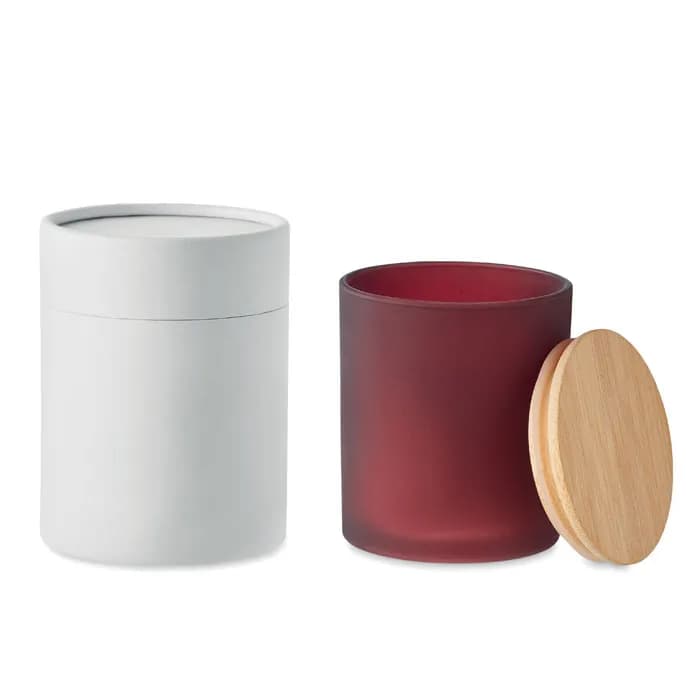 Kerze im Glas 280 g - KEOPS LARGE - Bordeaux