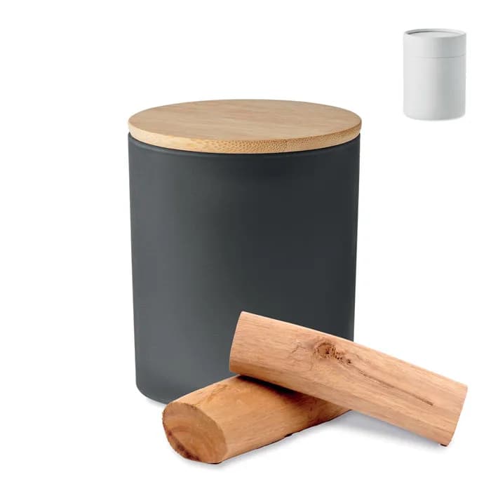 Kerze im Glas 280 g - KEOPS LARGE - Schwarz