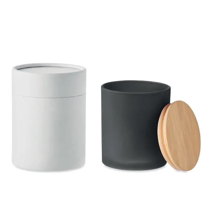 Kerze im Glas 280 g - KEOPS LARGE - Schwarz