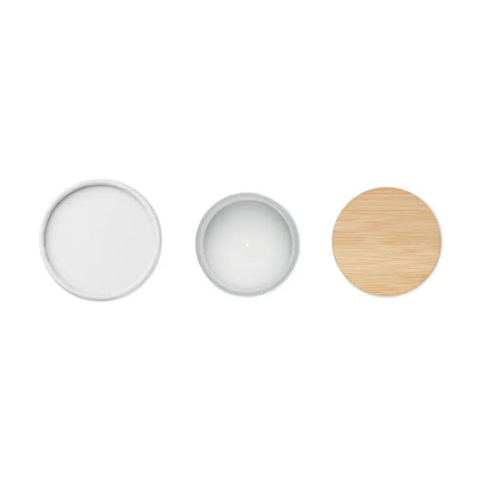 Kerze im Glas 280 g - KEOPS LARGE - Weiß