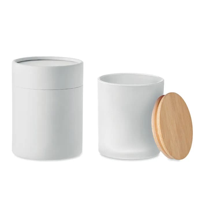 Kerze im Glas 280 g - KEOPS LARGE - Weiß