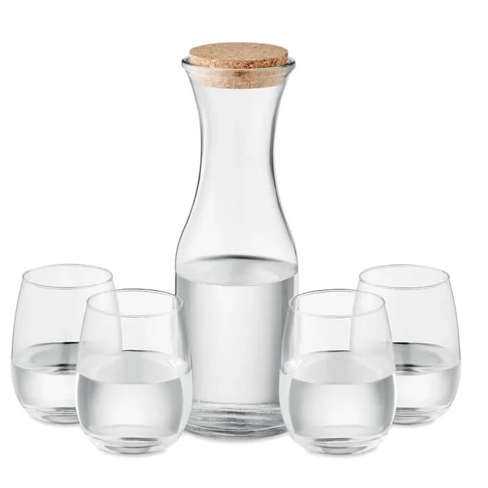 Set aus recyceltem Glas - PICCADILLY - Transparent