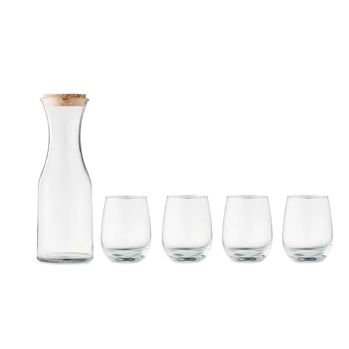 Set aus recyceltem Glas - PICCADILLY - Transparent
