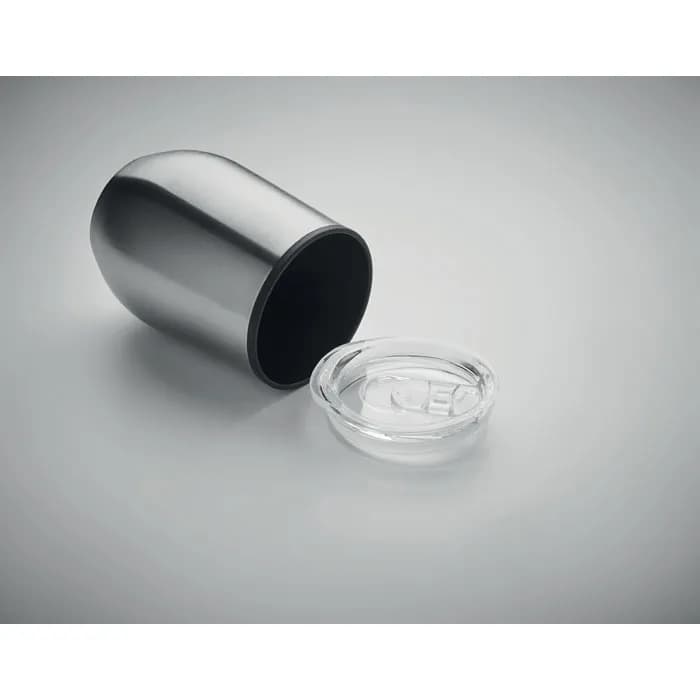 Doppelwandiger Trinkbecher 350 - CHIN CHAN - Mattsilber