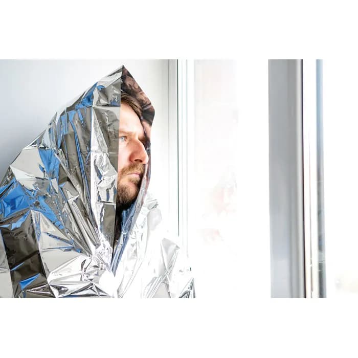 Rettungsdecke - HELP - Schwarz