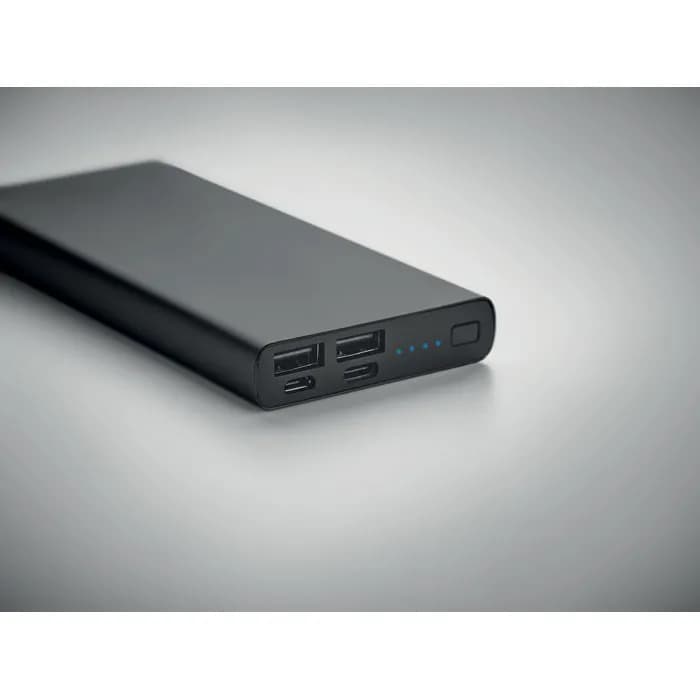 Powerbank 10000 mAh - POWERFLAT 10C - Schwarz