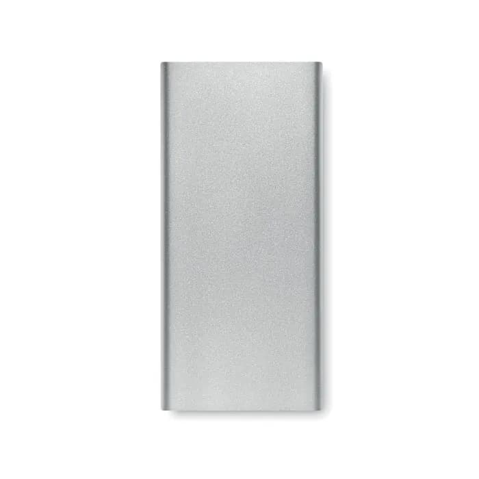 Powerbank 10000 mAh - POWERFLAT 10C - Mattsilber