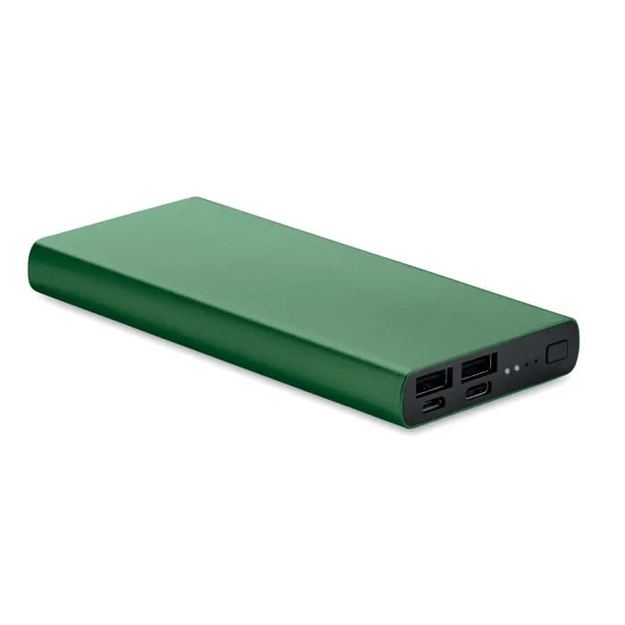 Powerbank 10000 mAh - POWERFLAT 10C - Dunkelgrün