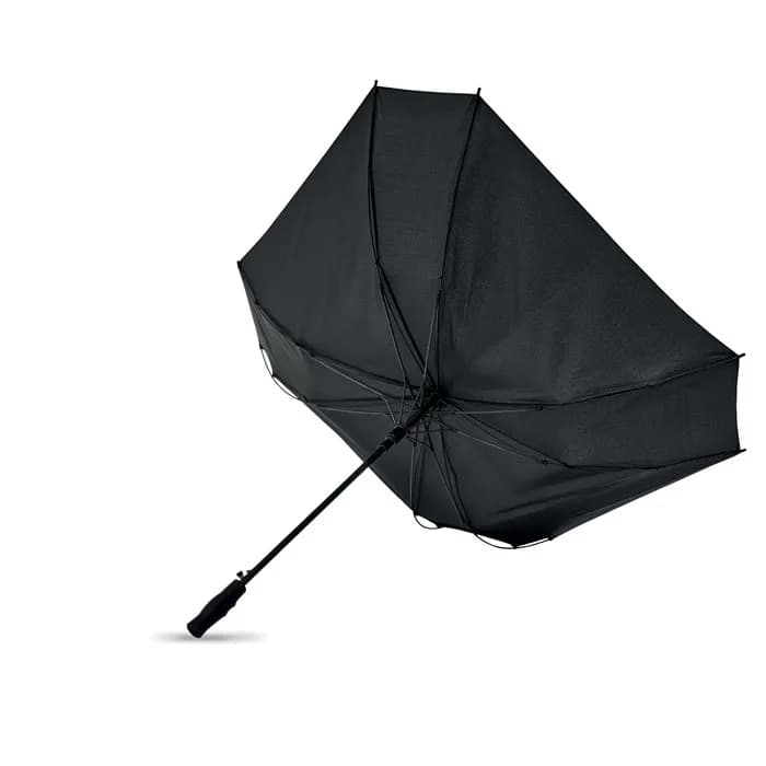 27" Regenschirm, quadratisch - COLUMBUS - Schwarz