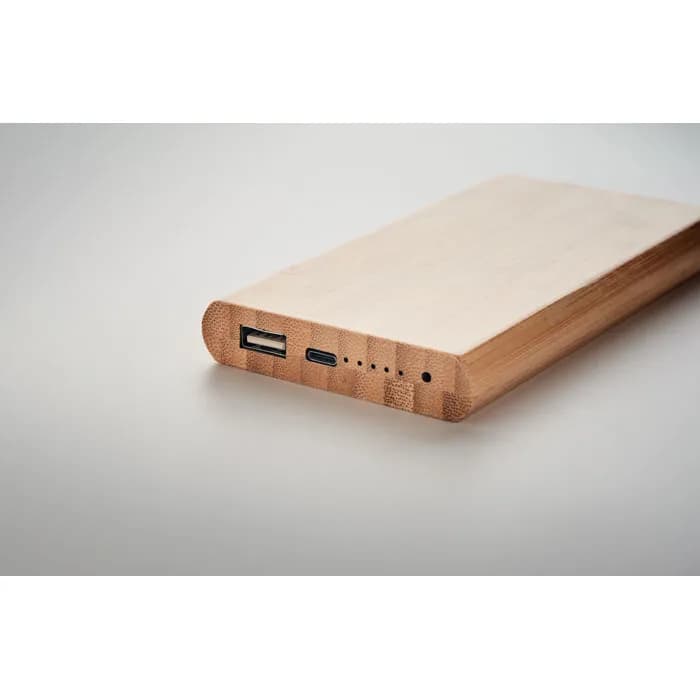 Powerbank mit Ladestation - ARENA C - Holz