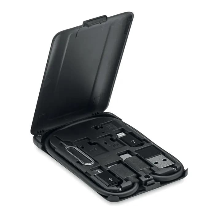 Kabel-Set mit Ladestation 15W - YAPO - Schwarz