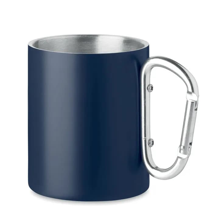 Trinkbecher mit Karabiner - TRUMBA - Marineblau