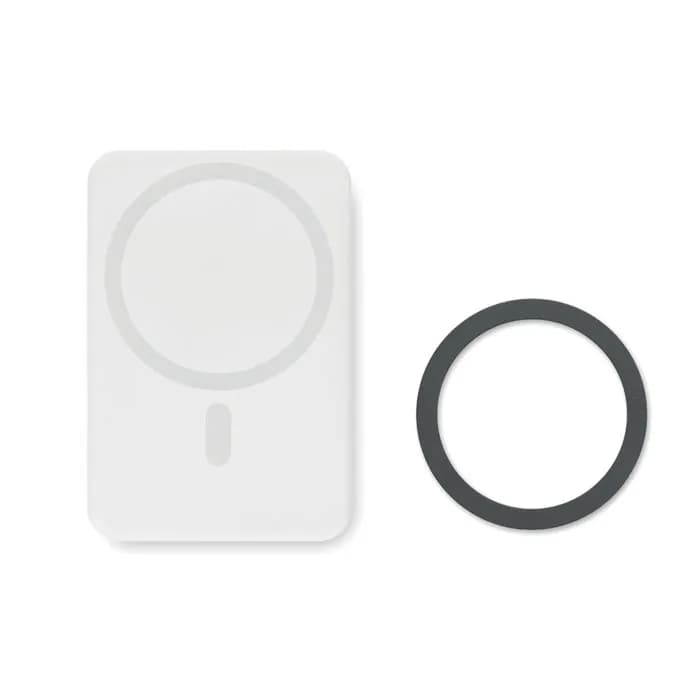 Powerbank mit Ladestation 15W - DOUBLETIC - Weiß