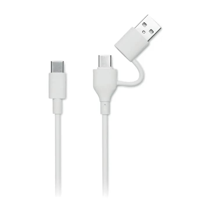 Powerbank mit Ladestation 15W - DOUBLETIC - Weiß