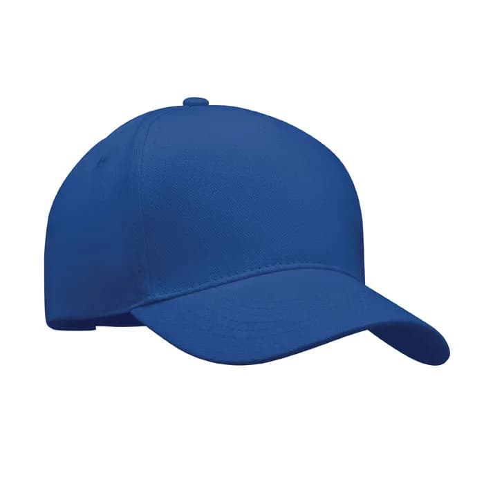 BASEBALL CAP 5 PANELS 260G/M² - LONG BEACH SINGA - Königsblau