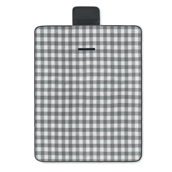 Picknick Decke RPET-Fleece - CALY - Schwarz