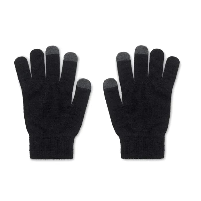 Touchscreen Handschuhe RPET - DACTILE - Schwarz