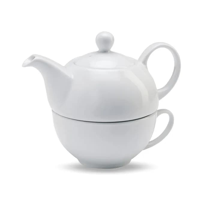 Tee-Set 400ml - TEA TIME - Weiß