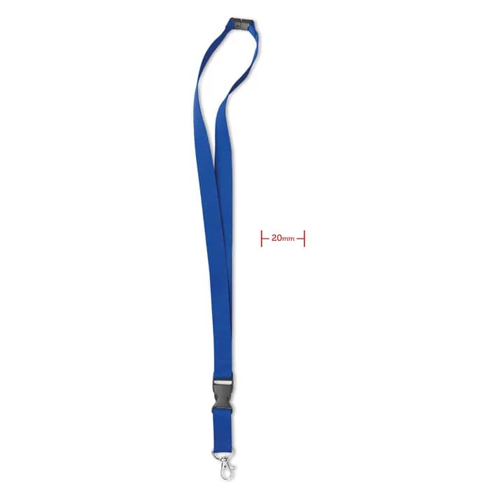 Lanyard mit Karabiner 20mm - LANY - Königsblau