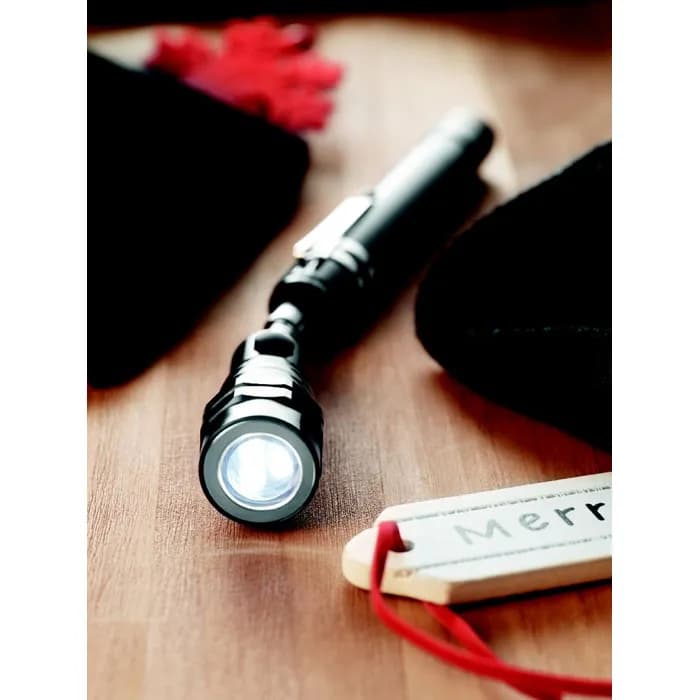 Teleskop Taschenlampe - STRECH-TORCH - Schwarz
