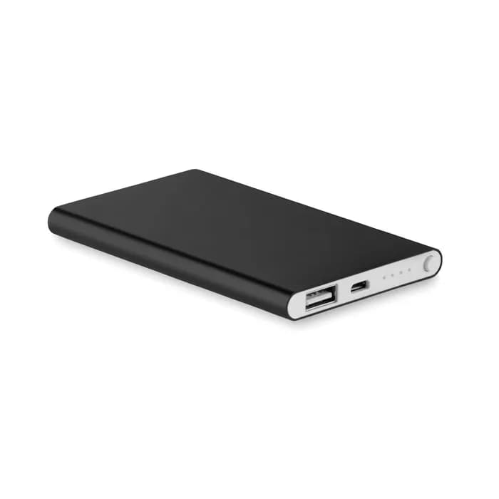Powerbank 4000 mAh - POWERFLAT - Schwarz