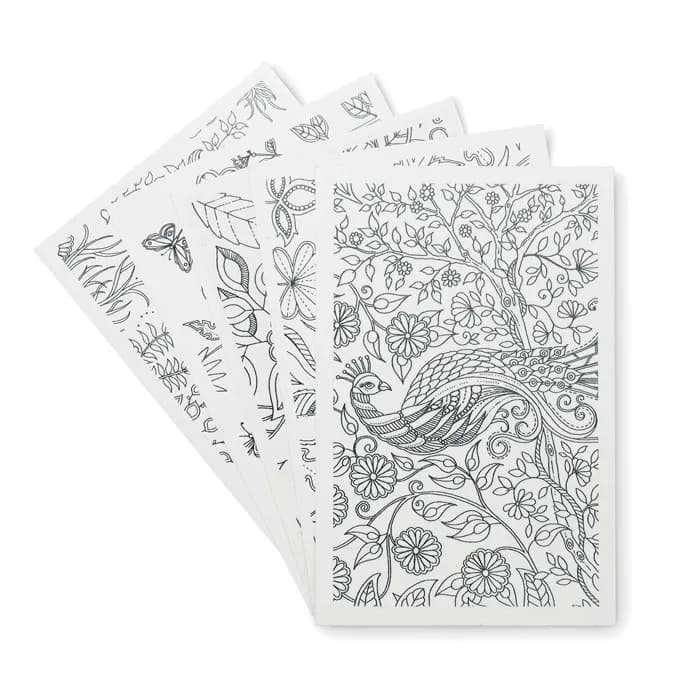 Mal-Set mit Buntstiften - PAINT&RELAX - Weiß