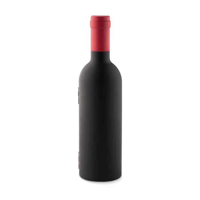 Wein-Set Flasche - SETTIE - Schwarz