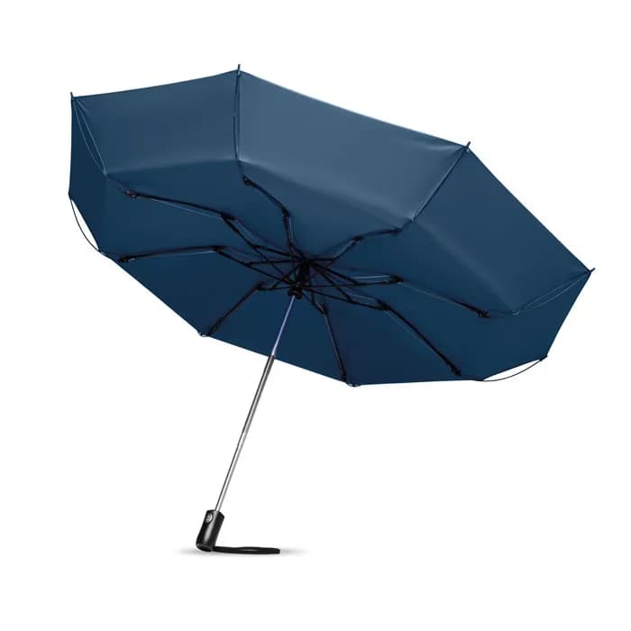 Reversibler Regenschirm - DUNDEE FOLDABLE - Blau