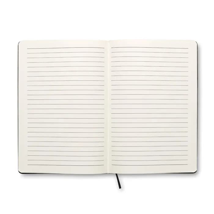 Notizbuch mit PU Cover - SOFTNOTE - Schwarz