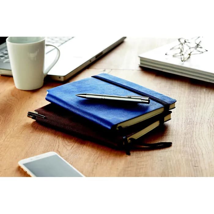 Notizbuch mit PU Cover - SOFTNOTE - Blau